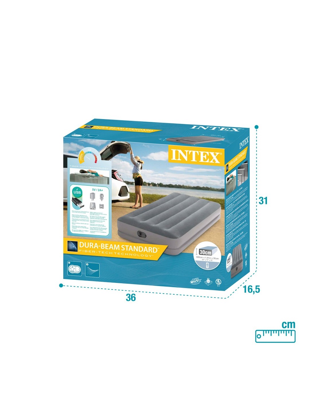 Colchón hinchable INTEX Dura-Beam® Prestige