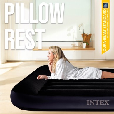 Colchón hinchable Intex Pillow Rest Raised Queen 2 personas